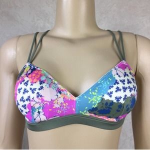 XS Victoria’s Secret Green Floral Bralette